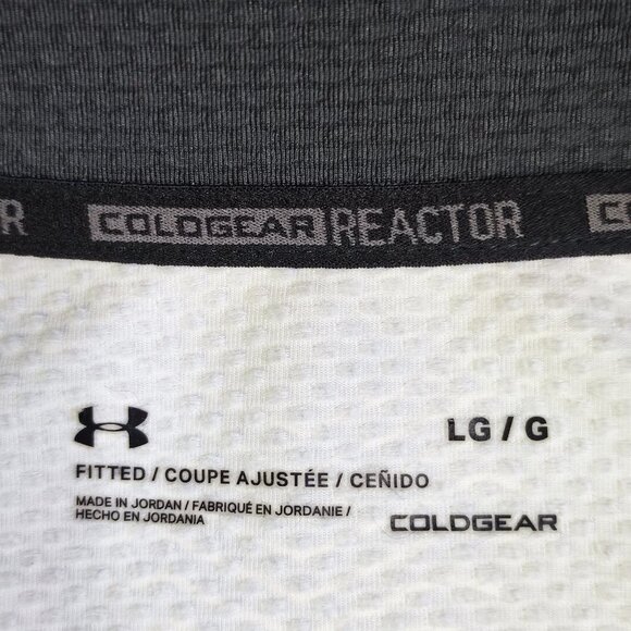 Under Armour ColdGear Reactor sweatshirt women's size L Fitted, black & white - Picture 6 of 10